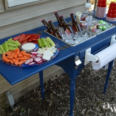 10 Clever Ways to Recycle an Antique Sewing Table fi