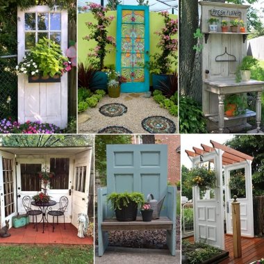 10 Creative Old Door Projects for Your Garden fi