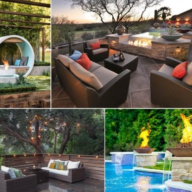 10 Water Feature and Fire Pit Combos You Will Admire fi