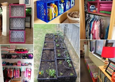 15 Clever Ideas to Recycle Plastic Milk Crates fi