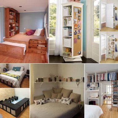 15 Clever Storage Ideas for a Small Bedroom fi