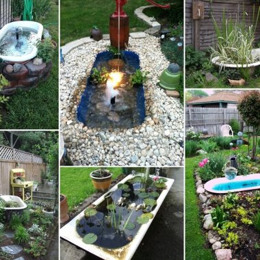 A Bathtub Pond in Your Garden Will be Just Great fi