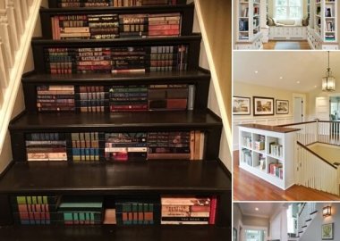 10 Clever Ways to Add a Bookcase to a Stairway fi