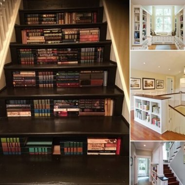 10 Clever Ways to Add a Bookcase to a Stairway fi