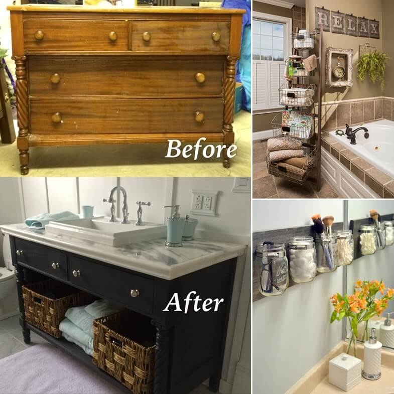13 Things to Recycle for Your Bathroom Decor