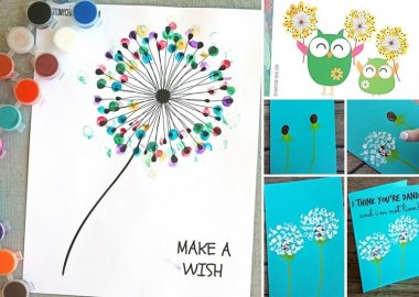 Celebrate Mother's Day with This Thumbprint Dandelion Craft fi