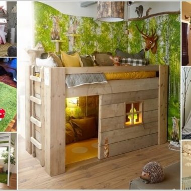 Creative Forest Themed Kids Bedroom and Nursery Decor Ideas a