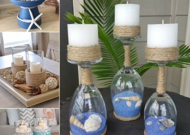 Mesmerizing DIY Coastal Candle Holder Ideas fi