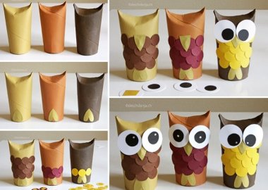 These Paper Roll Owls are So Adorable fi