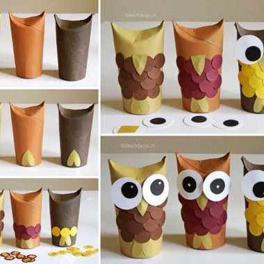 These Paper Roll Owls are So Adorable fi