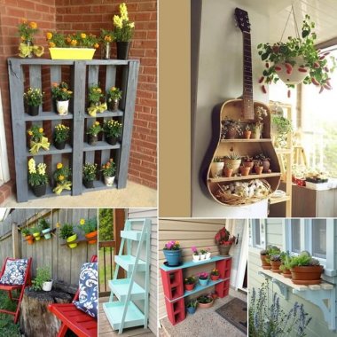 Unique Planter Shelf Ideas for Your Home and Garden fi