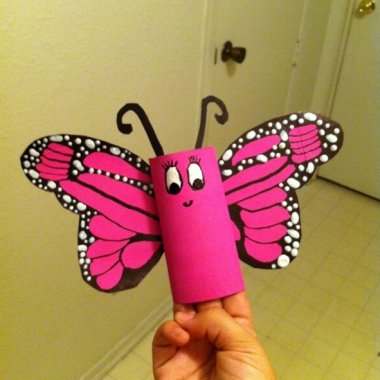 Cute Paper Roll Butterfly Craft Idea fi