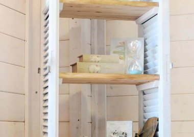 10 Clever Ideas to Build Furniture with Old Shutters fi