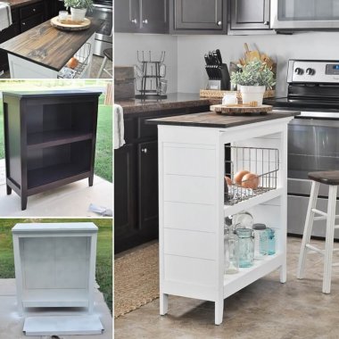 A Small Bookshelf Got a New Life as a Kitchen Island fi