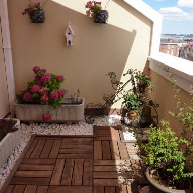 Decorate Your Balcony with Wood fi