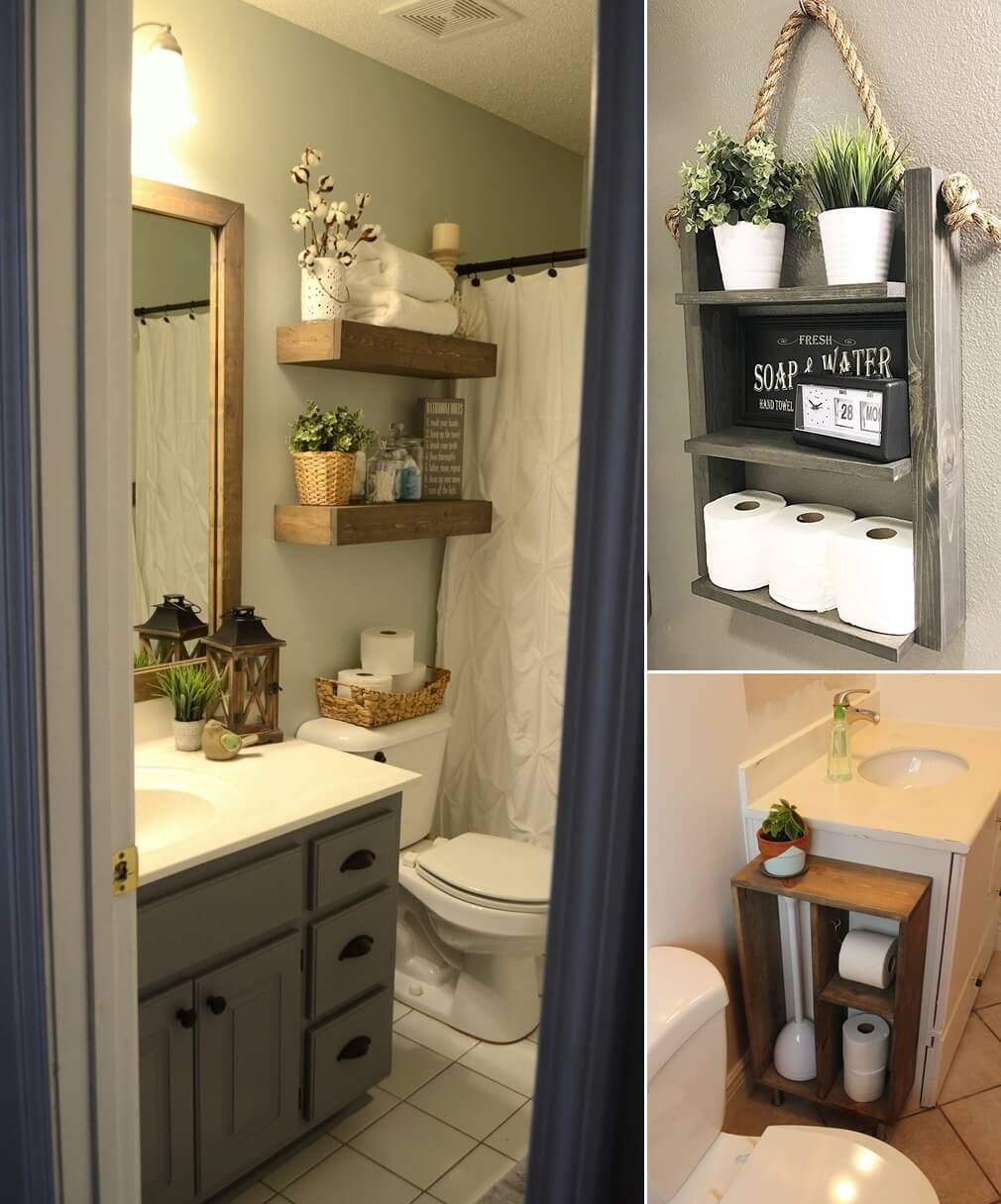 10 DIY  Wood Projects for Your Bathroom 