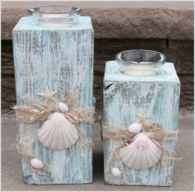 10 Beautiful Beach Candle Holder Ideas