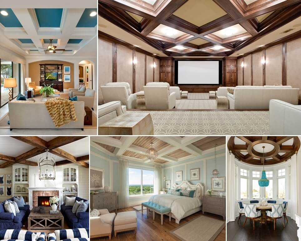 10 Amazing  Coffered Ceiling  Ideas