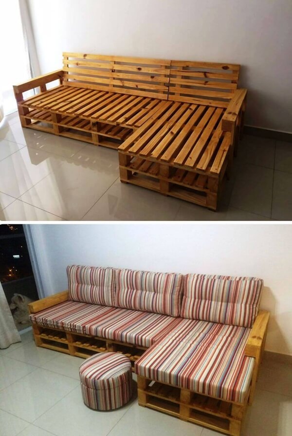 How to make pallet furniture cushions