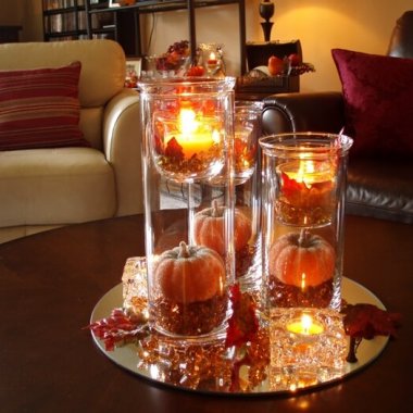 Fall Coffee Table Centerpiece fi