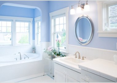 10 Fresh Ideas to Decorate a Bathroom with Blue 2