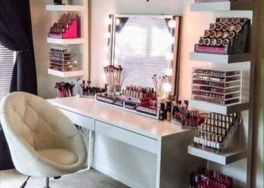 Makeup Vanity Seating Ideas fi