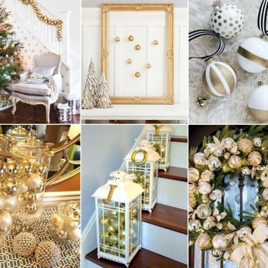 23 Glamorous Gold Christmas Decor Ideas fi