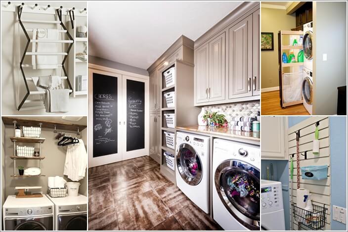 Clever Vertical Storage Ideas for a Laundry Room