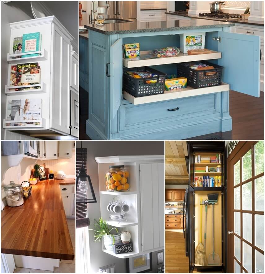 Clever Kitchen End Of Cabinet Storage Ideas, End Kitchen Cabinet Ideas