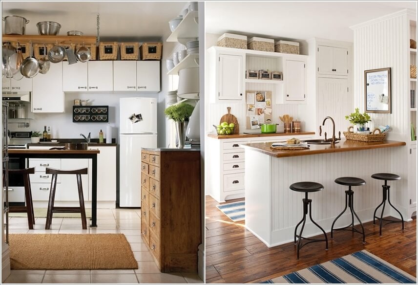Space Above The Kitchen Cabinets, Storage Baskets Above Kitchen Cabinets