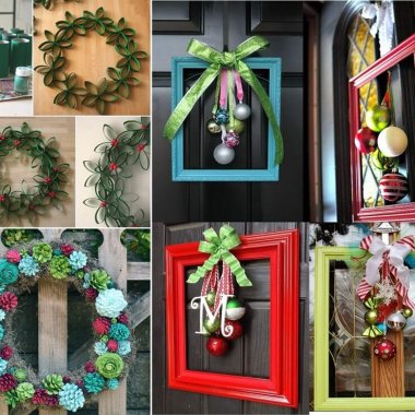 Unique Christmas Door Wreath Ideas