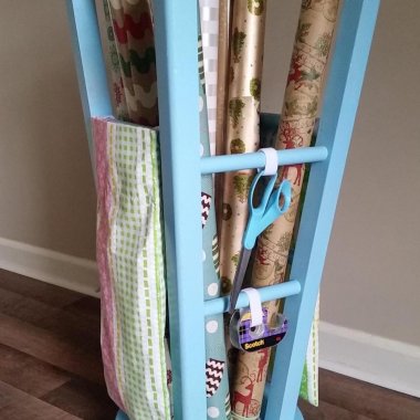 Gift Wrap Storage Ideas