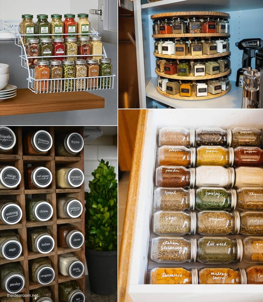 10 Ways to Organize Spice Jars
