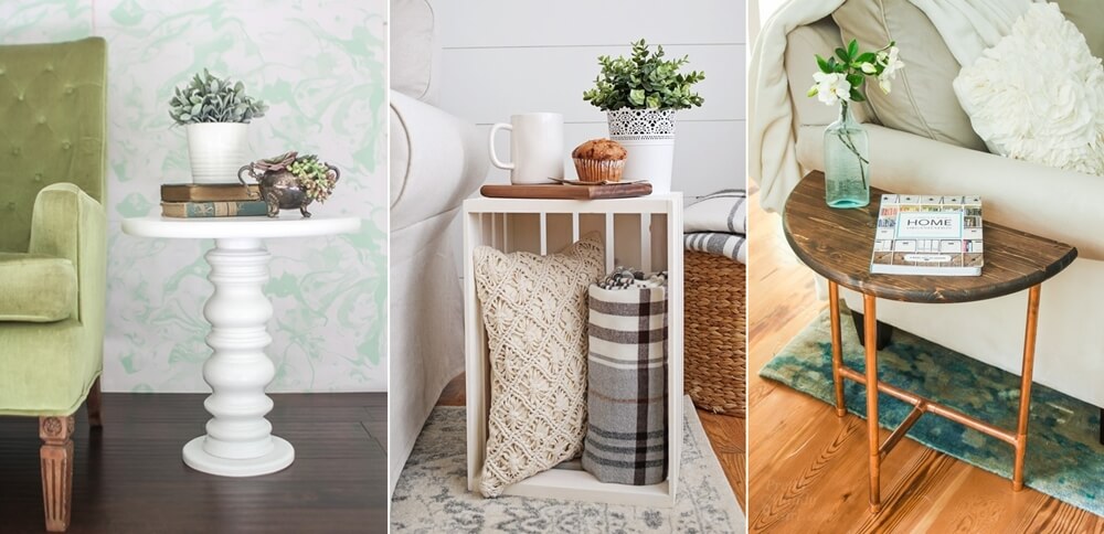 5 Diy Side Tables For Your Living Room - Diy End Table Ideas For Small Spaces