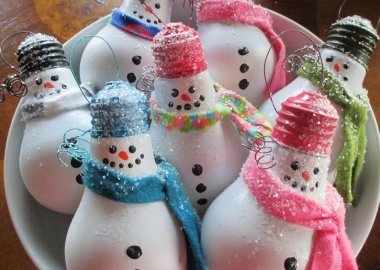 DIY Snowman Ornament Ideas