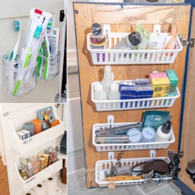 Bathroom Cabinet Door Organization Hacks