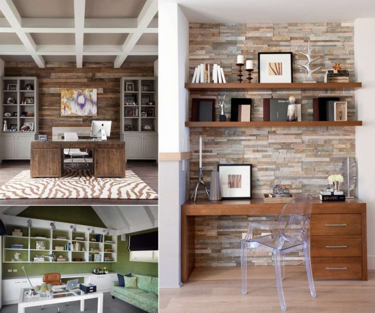 Home Office Accent Wall Ideas