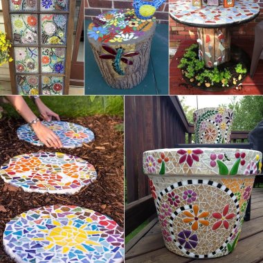 DIY Mosaic Garden Decor