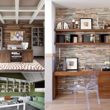 Home Office Accent Wall Ideas