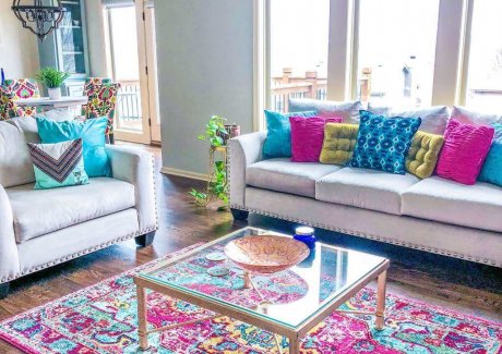 Ideas to Style Colorful Rugs