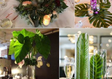 Fresh Leaves Centrepiece Ideas