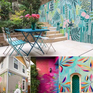 DIY Outdoor Wall Mural Ideas