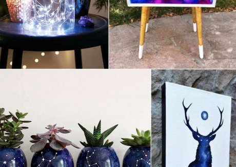 galaxy inspired home decor ideas