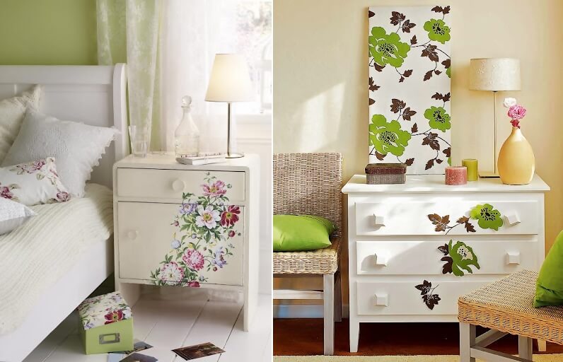 Furniture Makeover Ideas with Paper