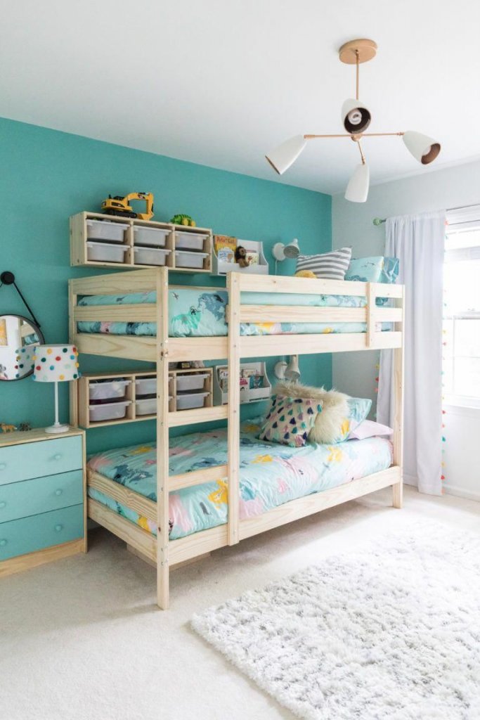 shared kids room storage ideas