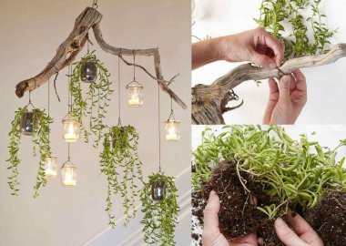 DIY chandelier