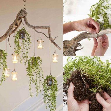 DIY chandelier