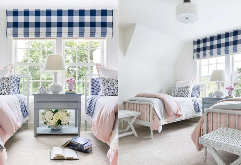 Gingham Bedroom Decorating Ideas