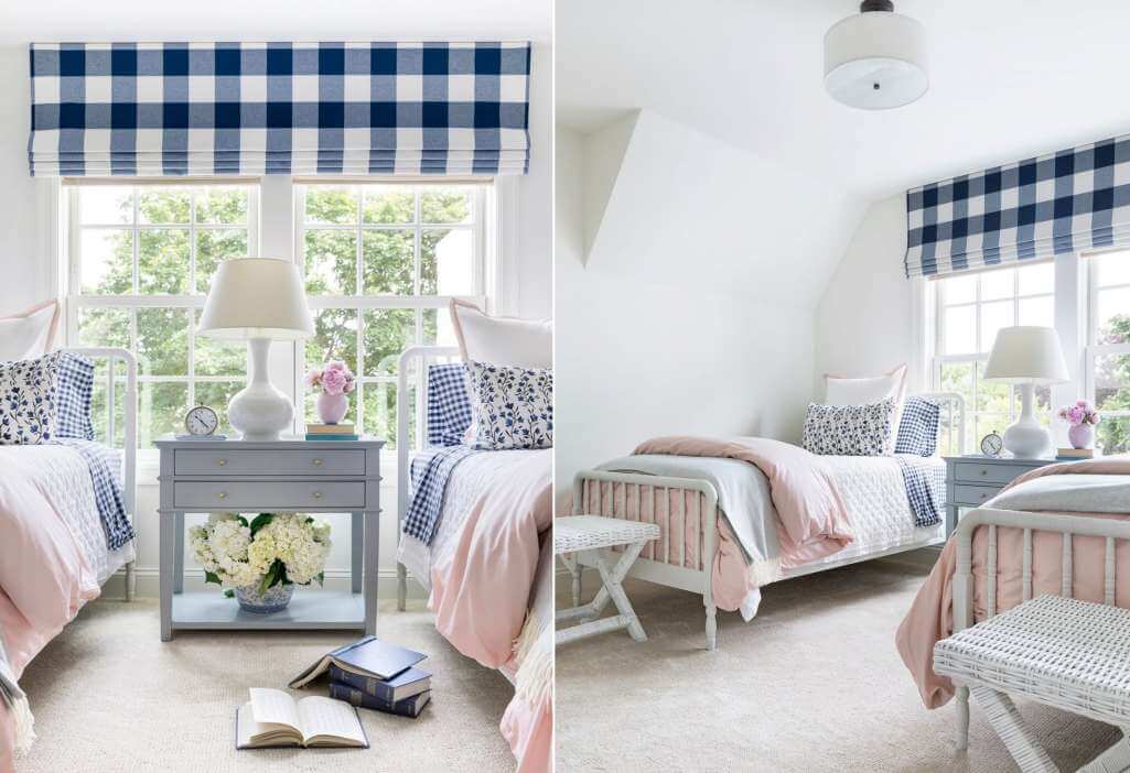 Gingham Bedroom Decorating Ideas