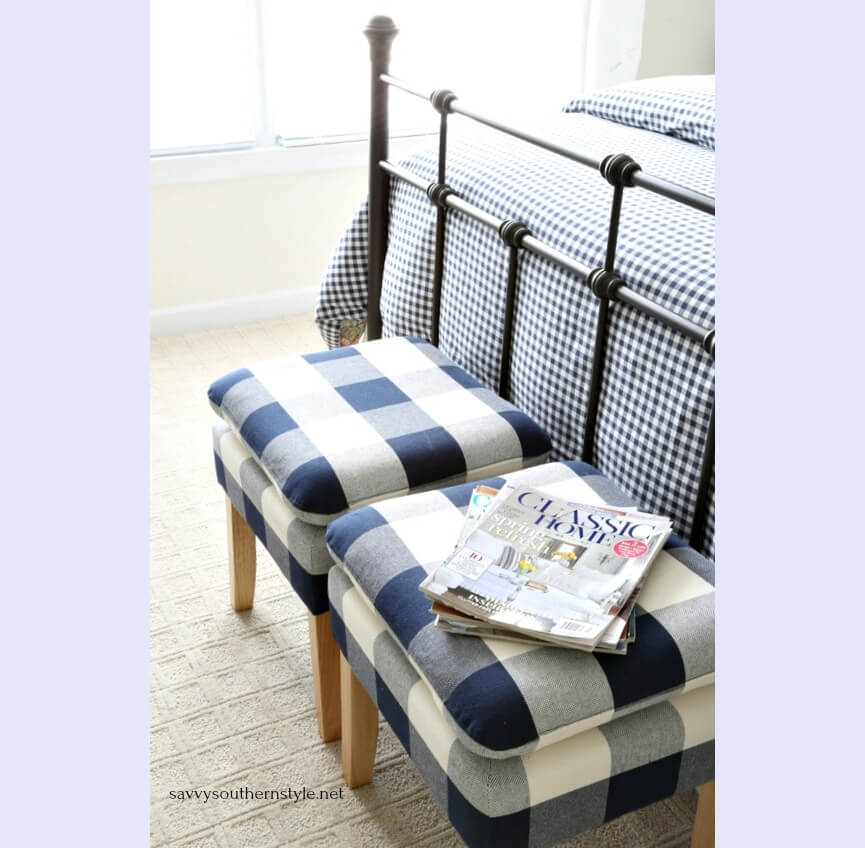 Gingham Bedroom Decorating Ideas